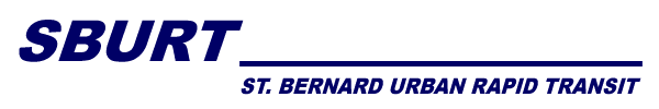 St. Bernard Urban Rapid Transit (SBURT) Logo